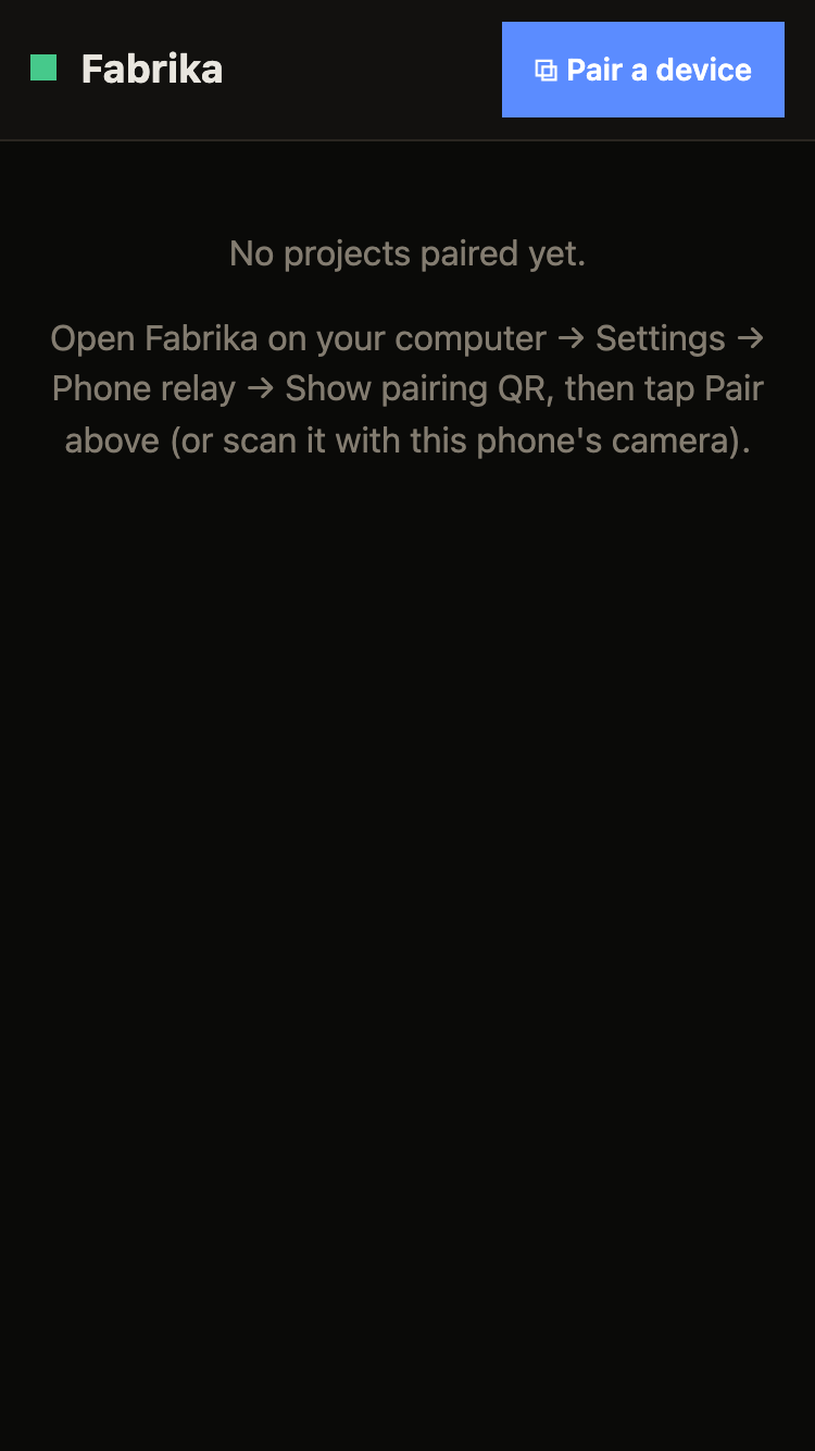 Fabrika's attention feed on a phone